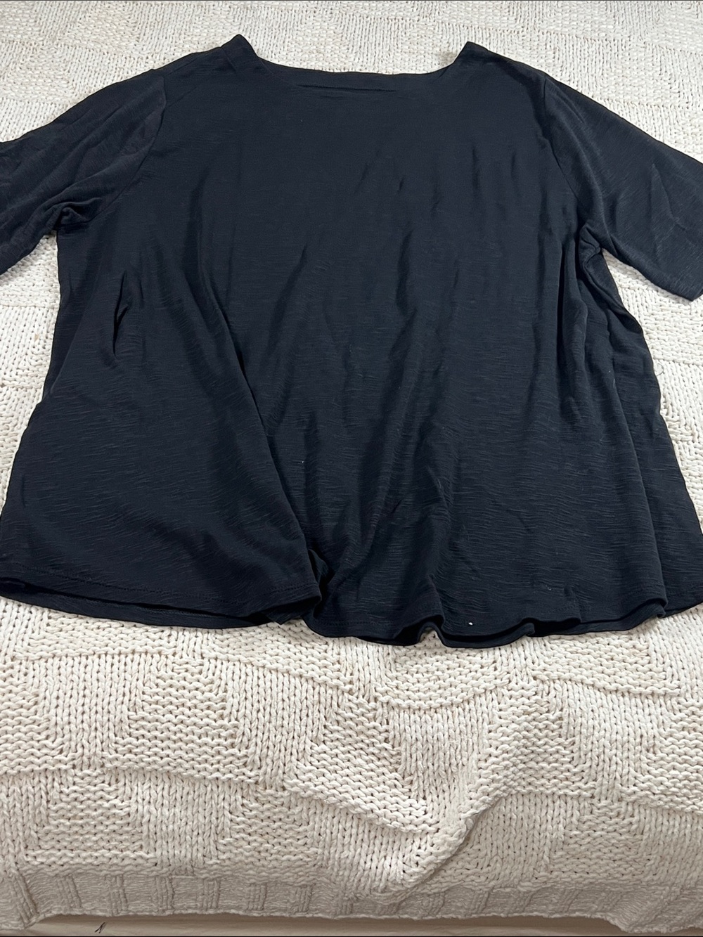J.Jill Pima-Slub Elbow-sleeve Tee